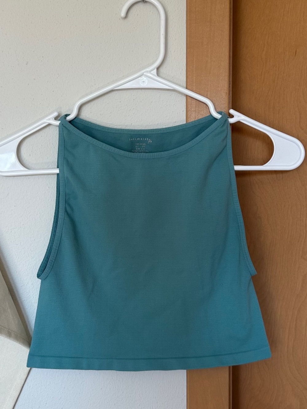 Free People Cropped Green Tank